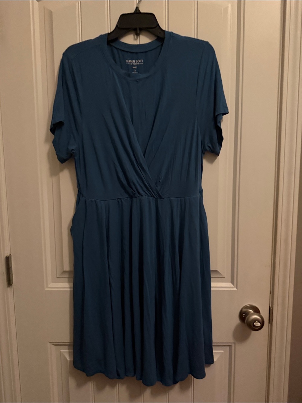 torrid Teal-Blue Faux Wrap Midi Dress